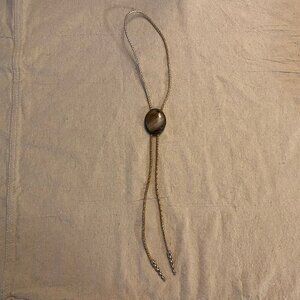 Vintage Polished Stone Setting Bolo